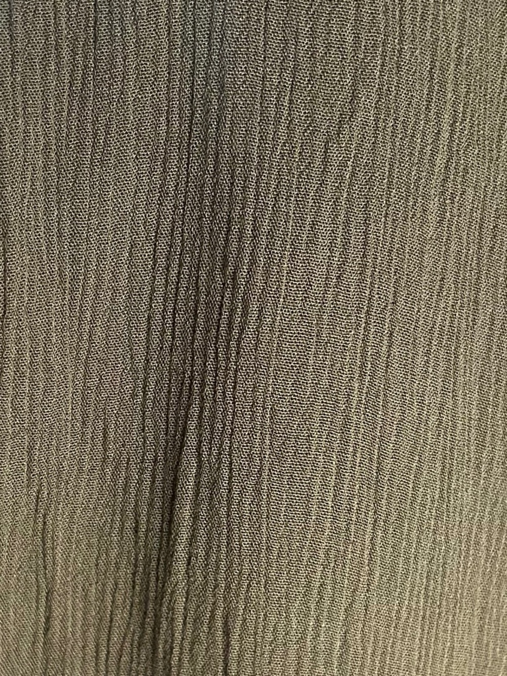 TREASURE & BOND Olive Green Crinkle Gauze V-Neck Maxi Dress Pockets L EUC - Picture 6 of 8